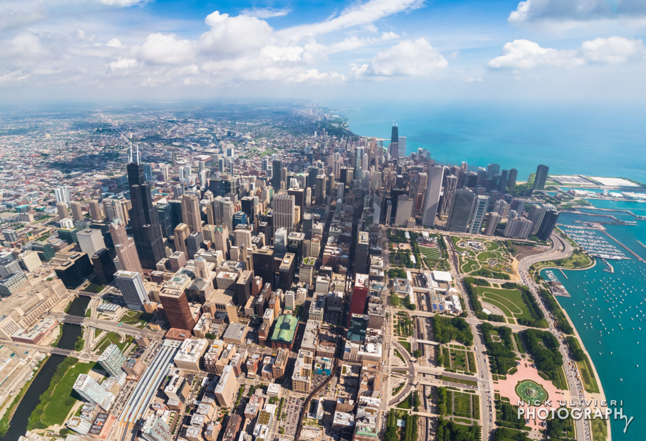 3800quot Above Chicago 8211 A 2 frame Panorama