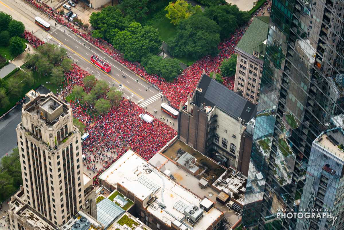 Chicago Blackhawks Parade Aerials