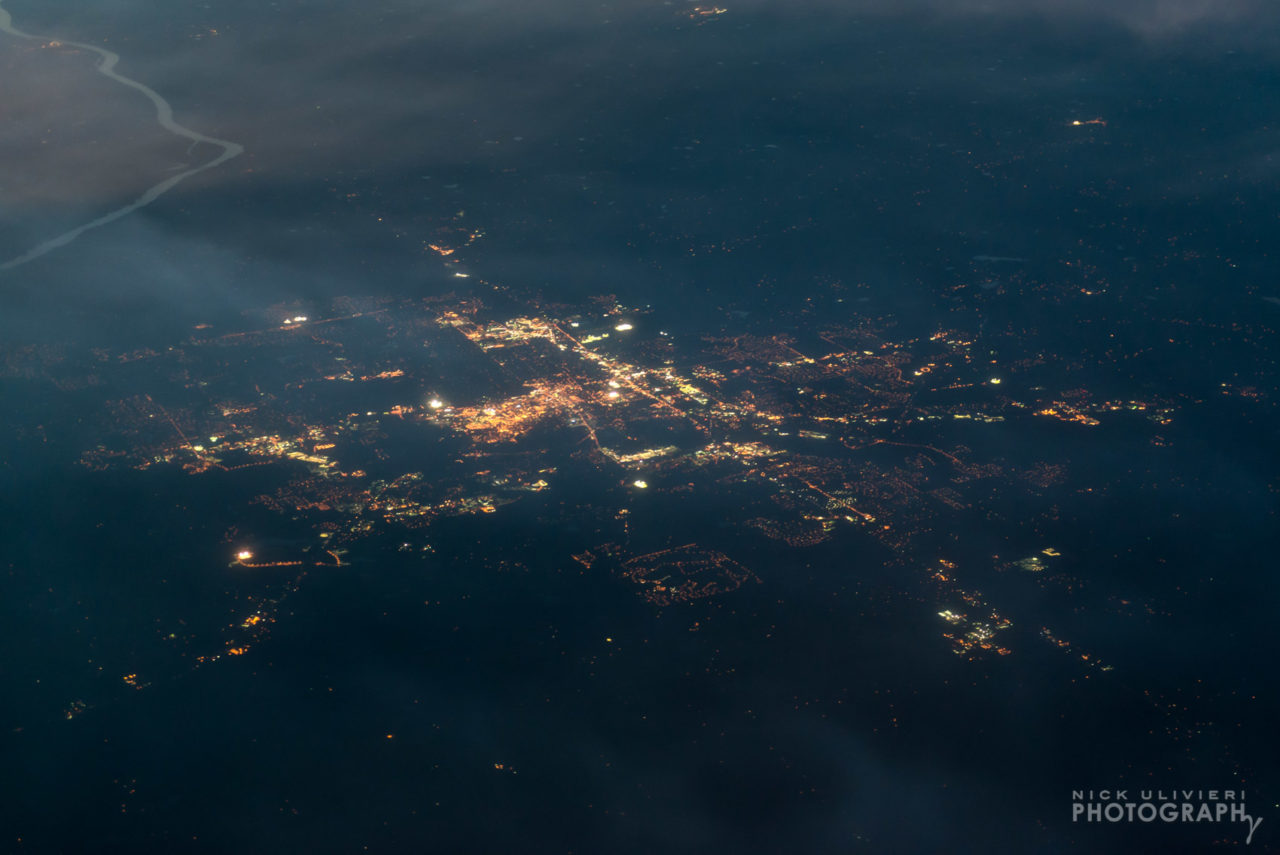 Columbia Missouri at night