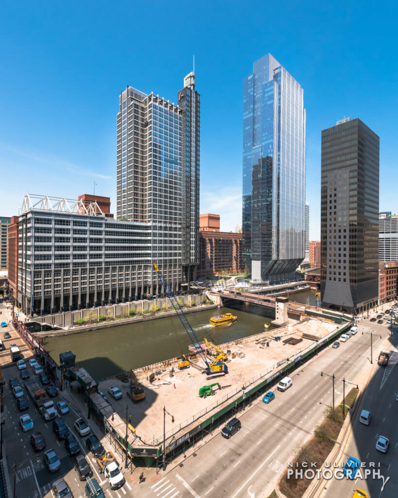 110 N Wacker site backed by 150 N Riverside