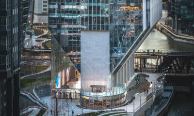 150 N Riversides lobby from Lyric Opera