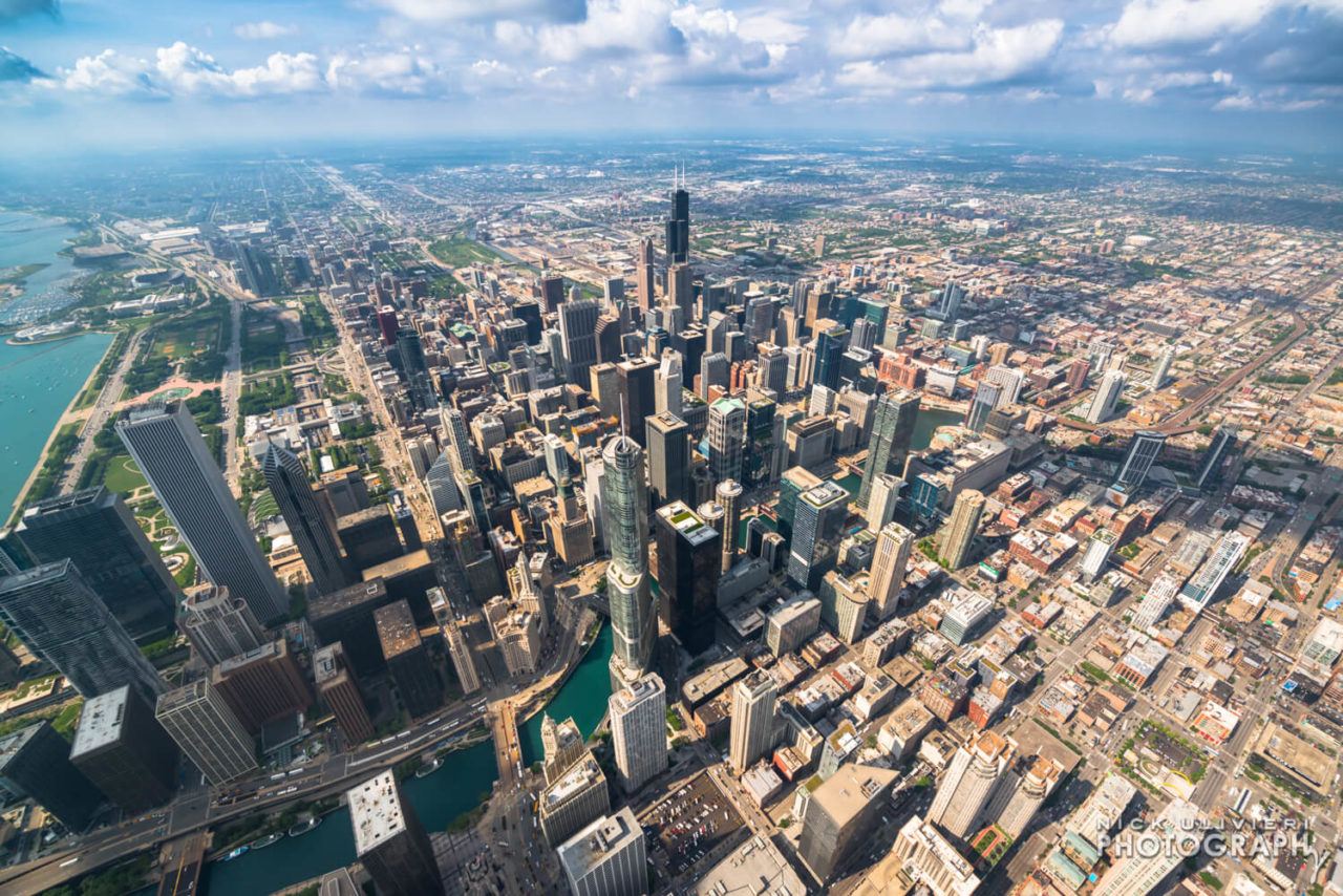 2500 above Chicago aerial