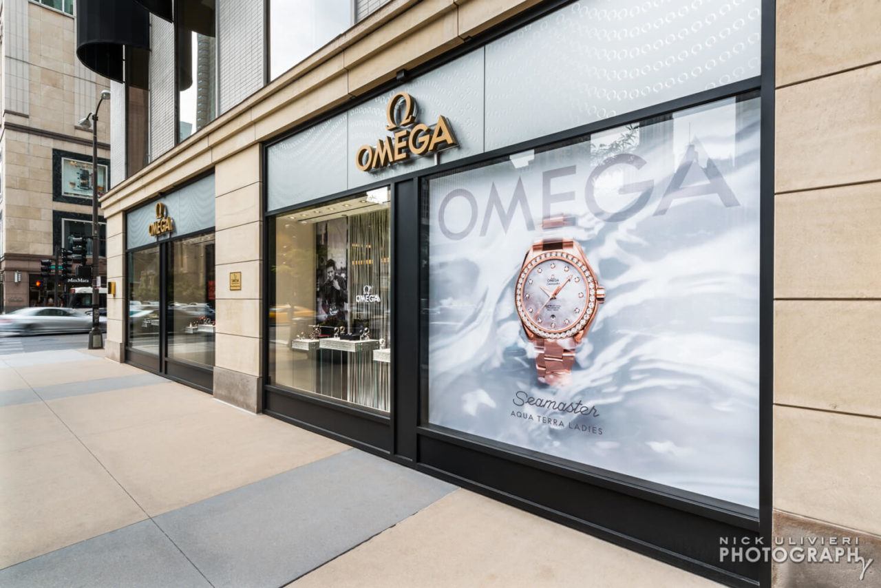 OMEGA Boutique exterior  For OMEGA