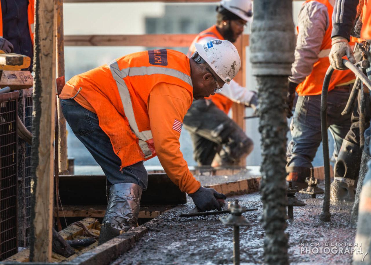 Vista Tower concrete pour  For McHugh