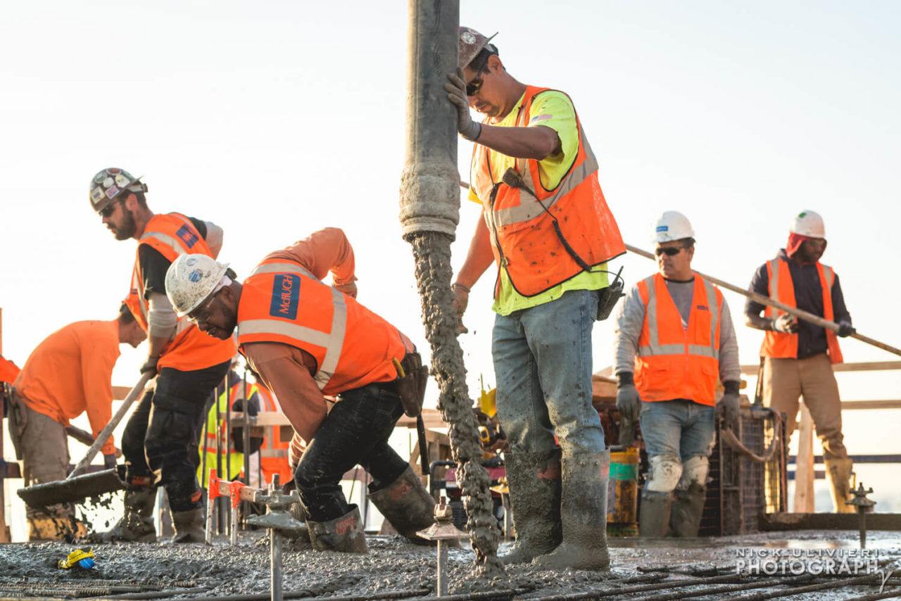 Vista Tower concrete pour  For McHugh Construction