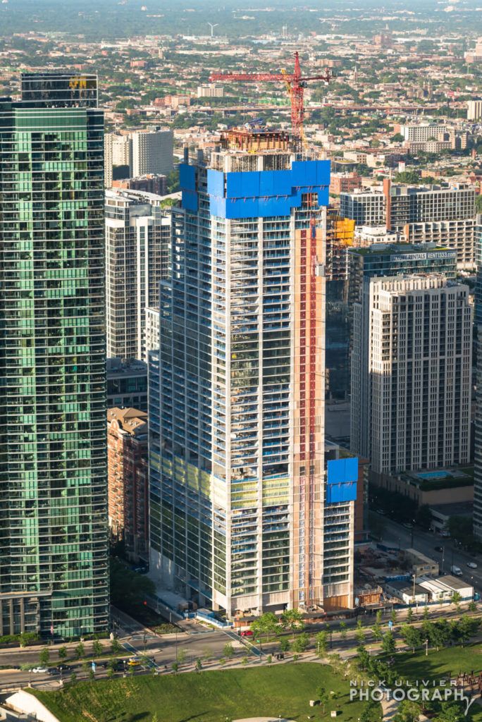 NEMA Chicago construction progress aerial