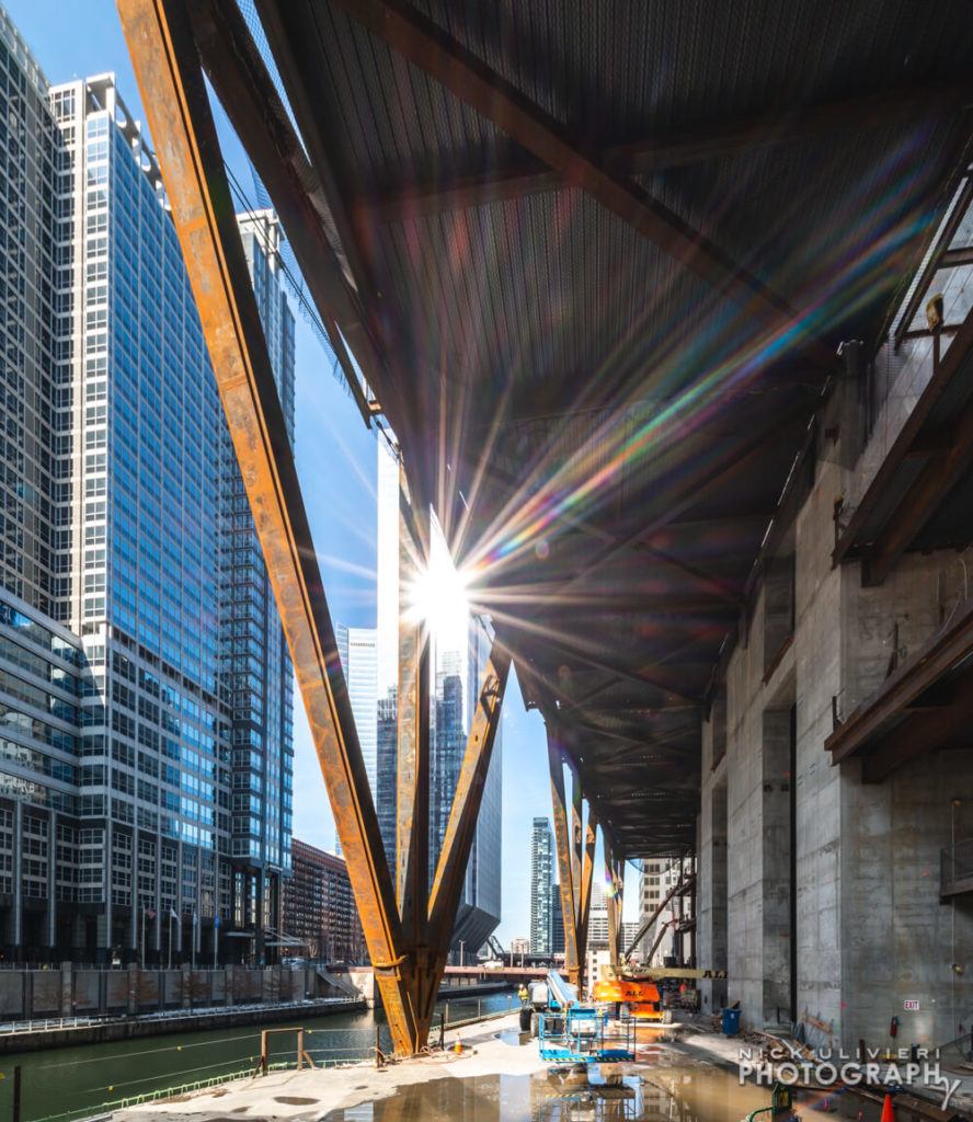 110 N Wacker Trident Beams