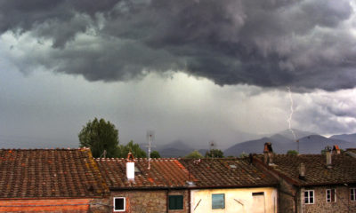 Lightning over Italy