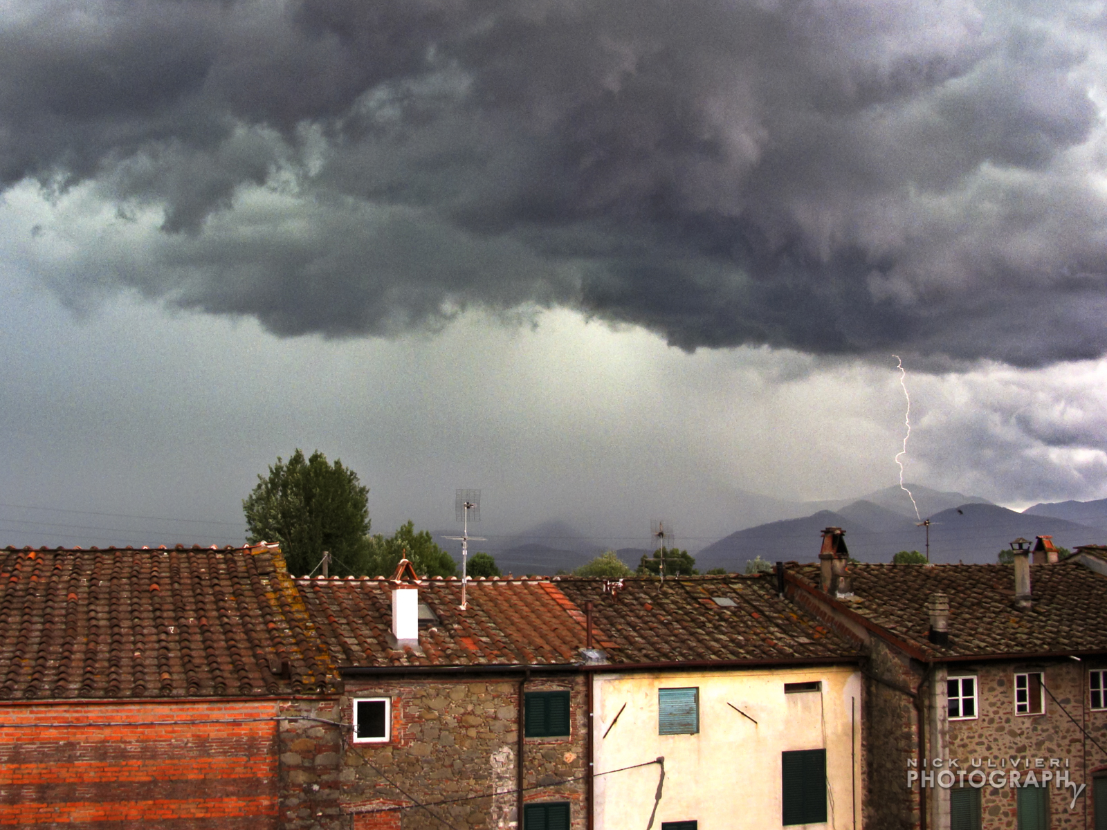 Lightning over Italy