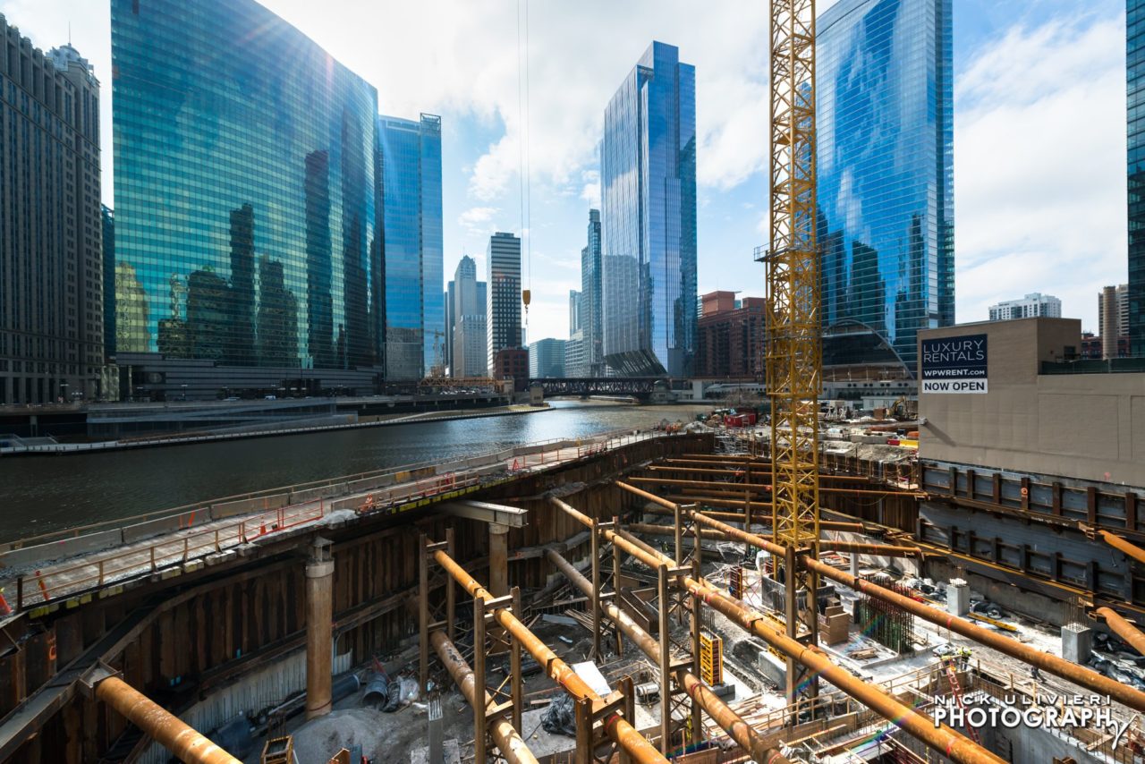 Wolf Point Easts cofferdam