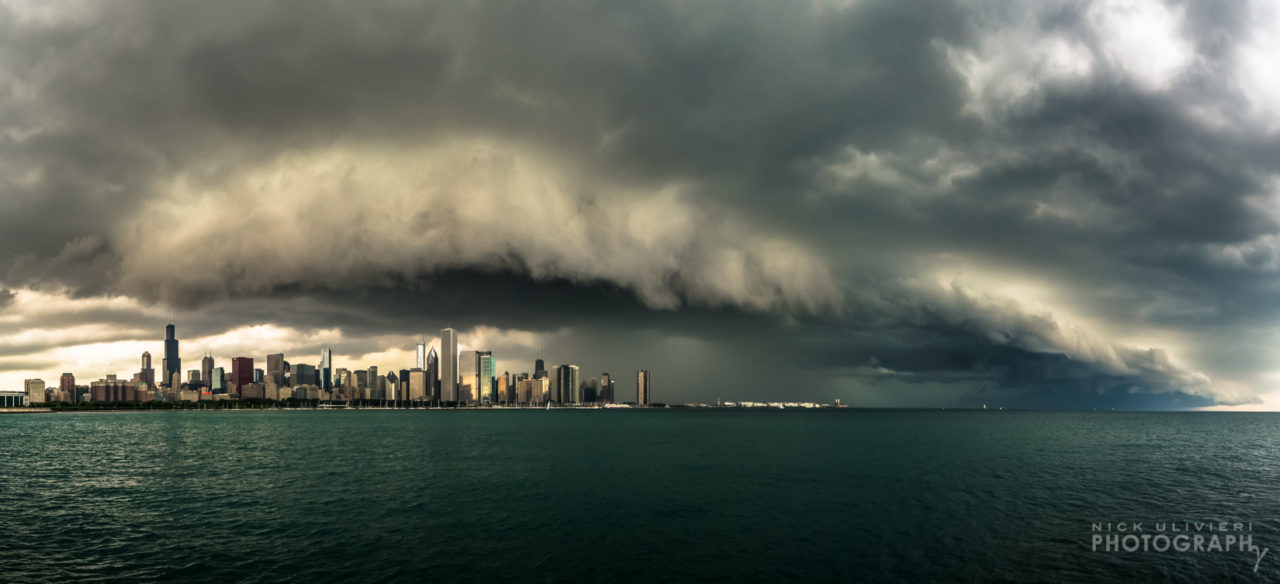 A shelf cloud from the Adler Planetarium