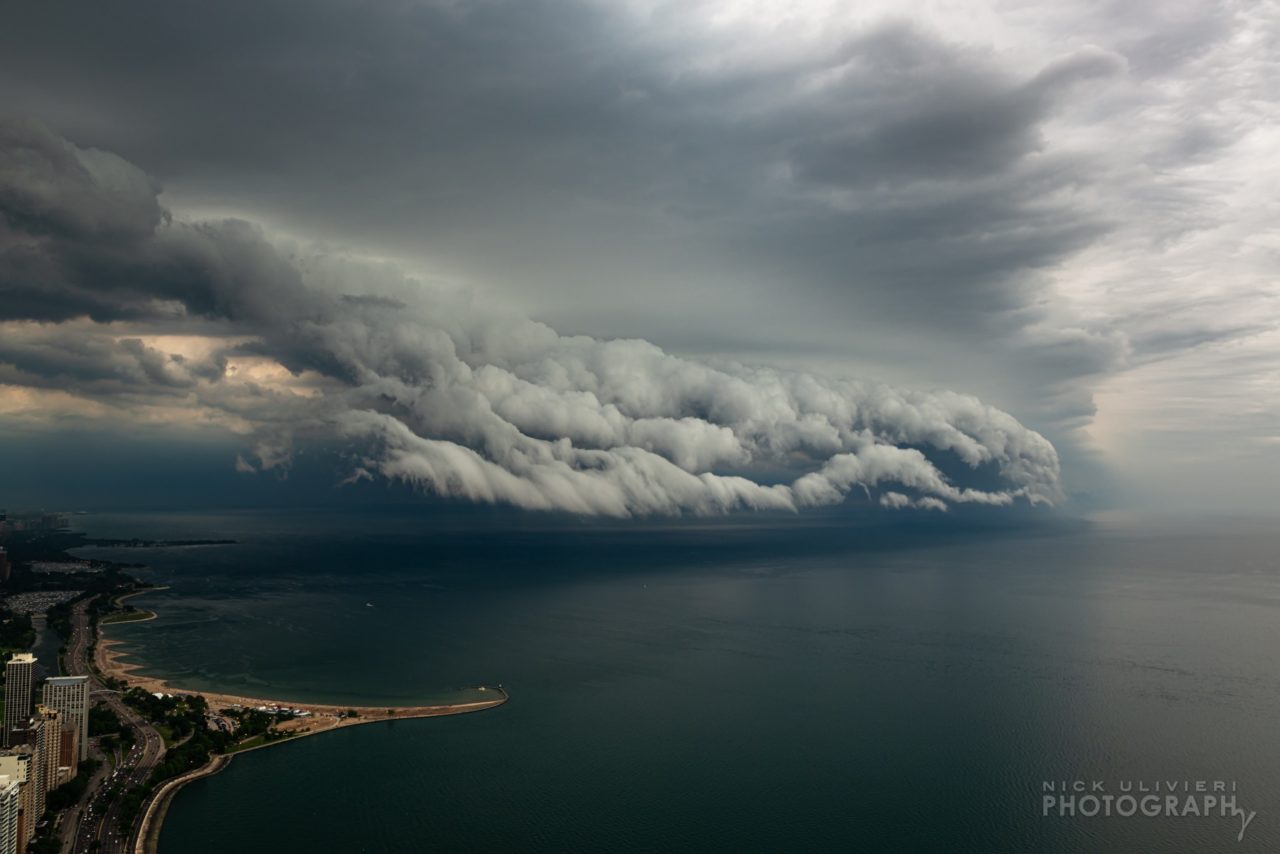 A shelf could as seen from 360 Chicago the Hancock observatory