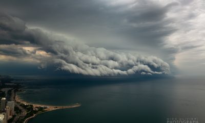 A shelf could as seen from 360 Chicago the Hancock observatory