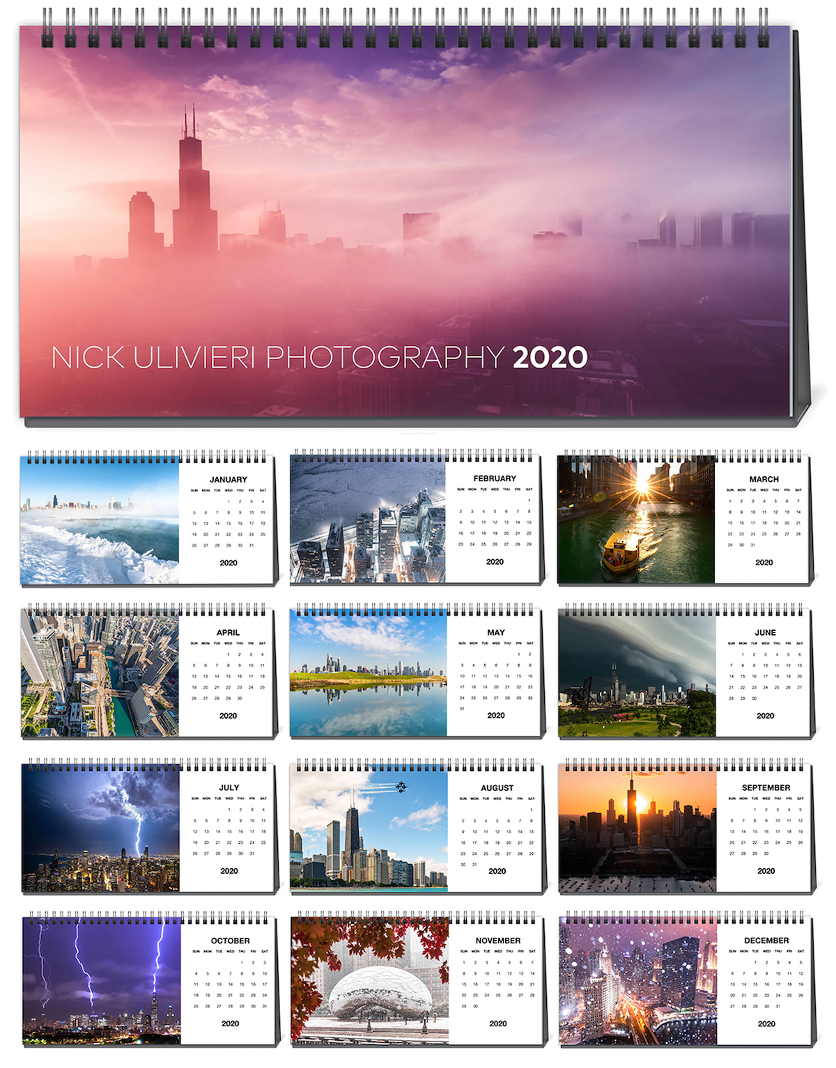 2020 NU calendar by month