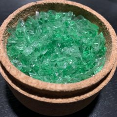 5 - Crushed green glass