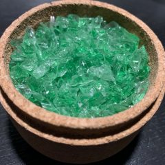 5 - Crushed green glass