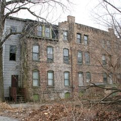 Prior to rehab, the North building featured an addition to its east side.