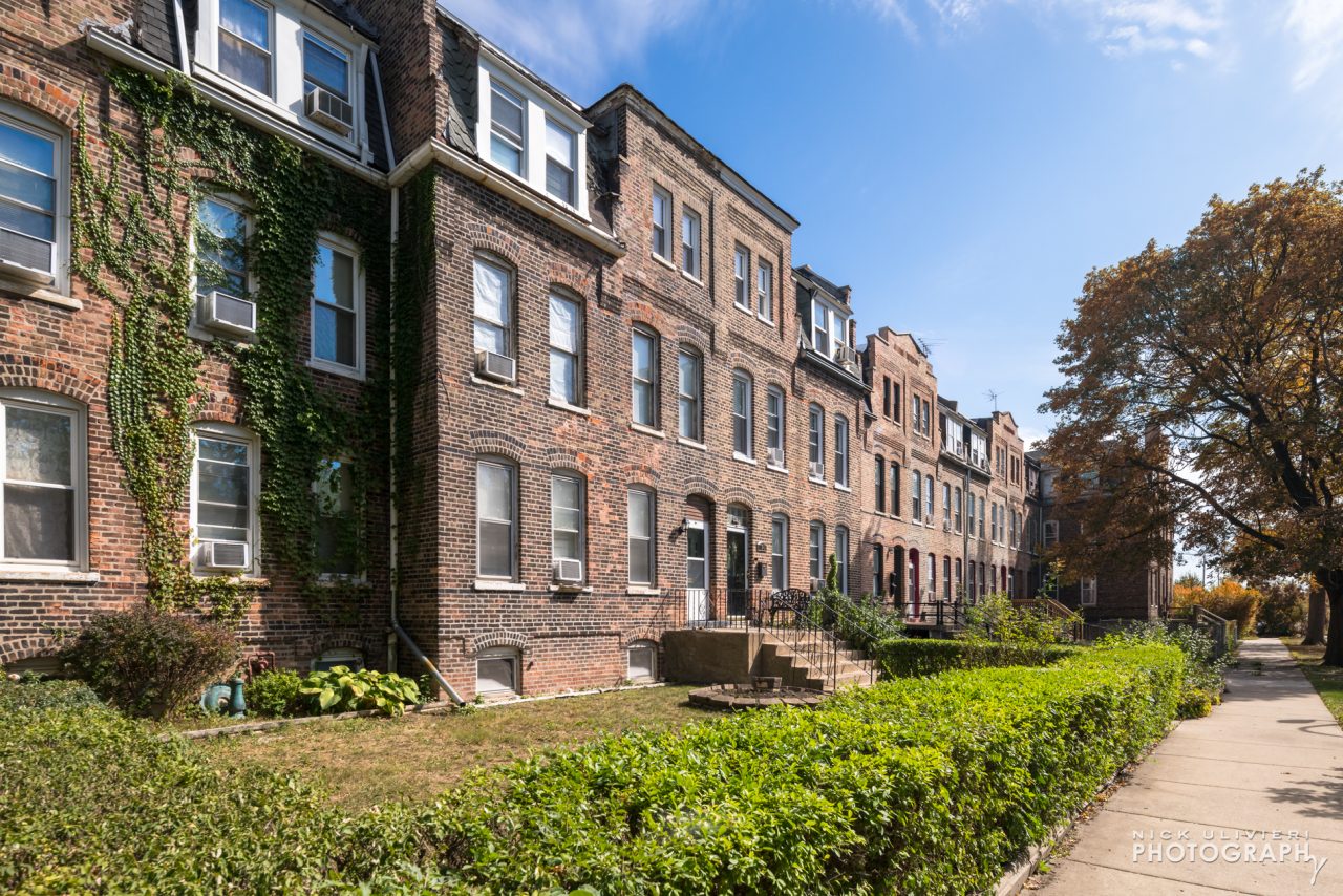 One of the original row houses from which the new one was inspired.