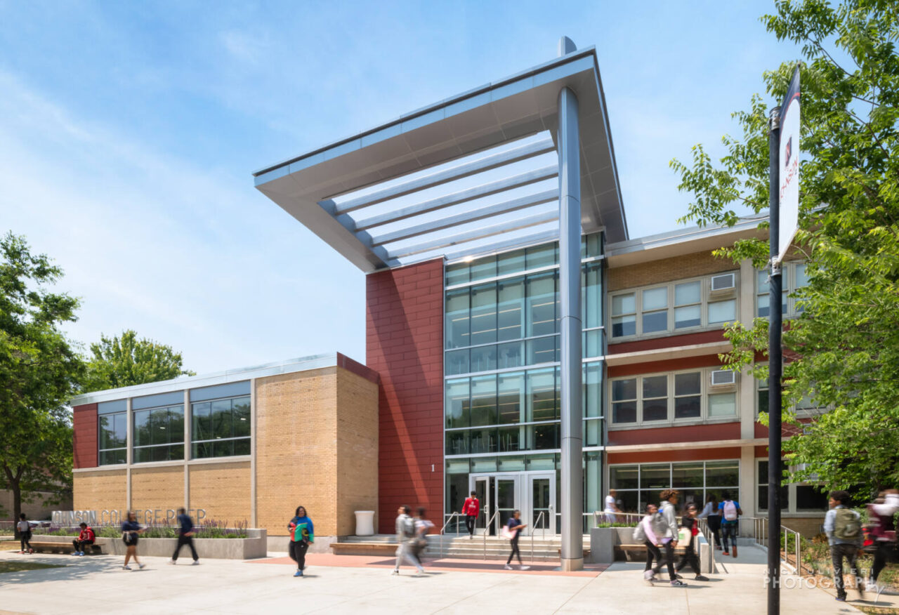 Johnson College Preps entryway