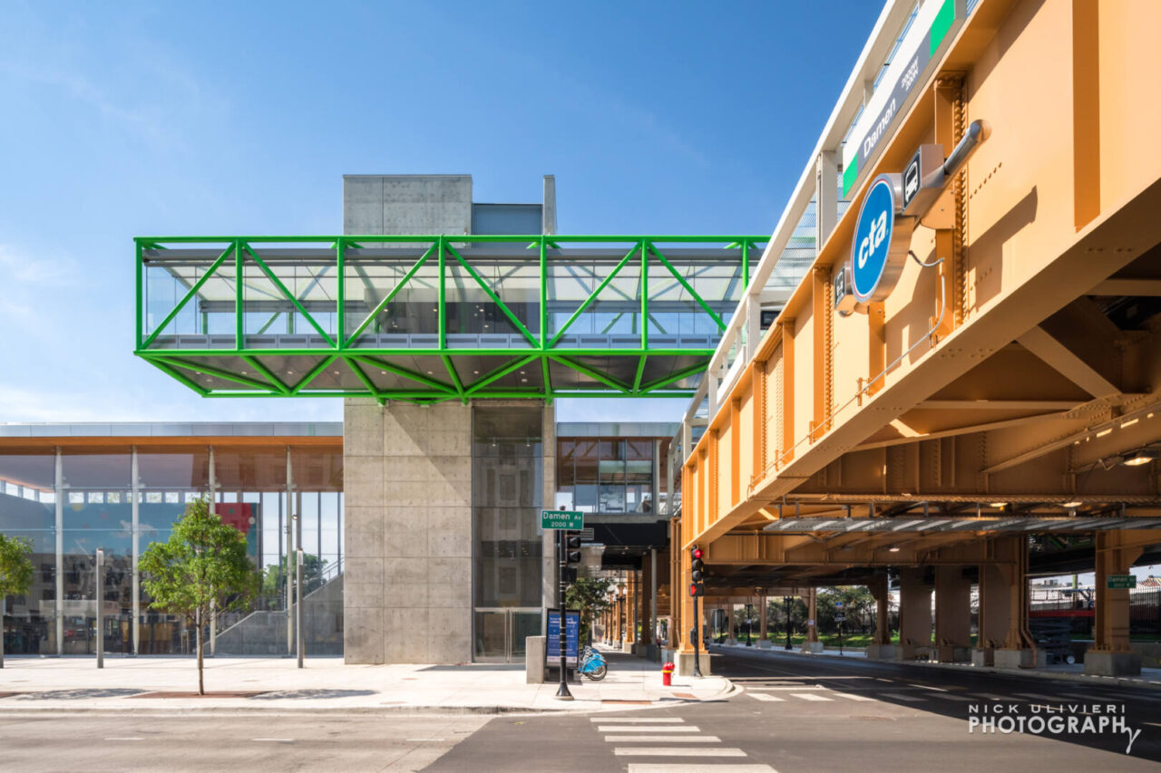 CTA Green Line Damen Station  Nick Ulivieri Photography