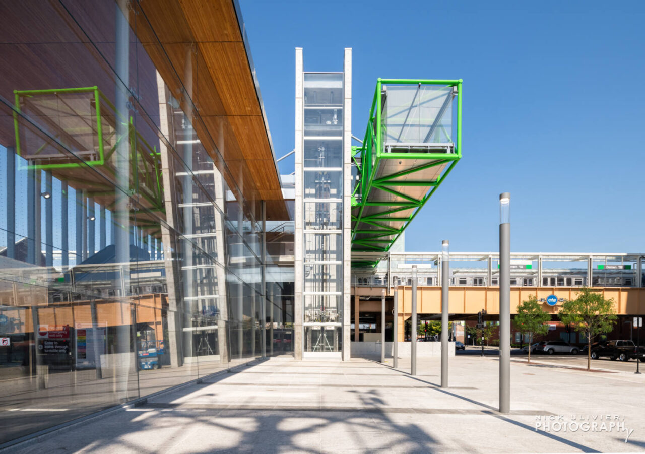 CTA Green Line Damen Station  Nick Ulivieri Photography
