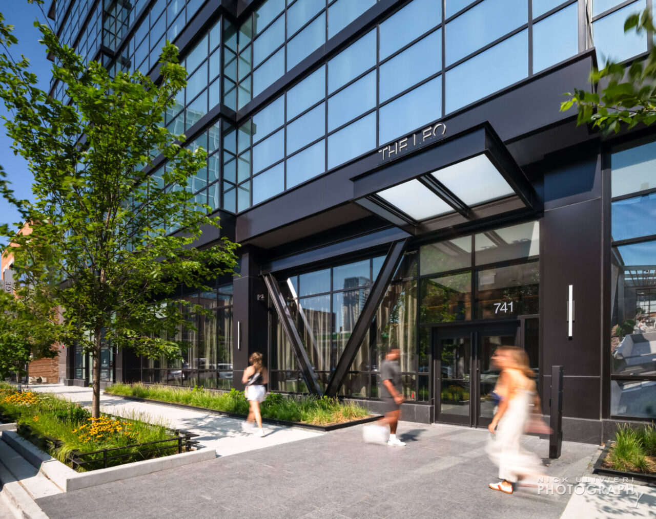 Architectural imagery of The Leo   a residential high rise in Chicago