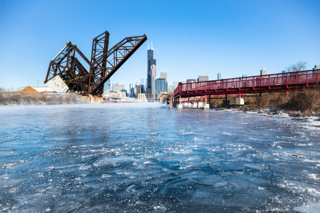 Icy Chicago River